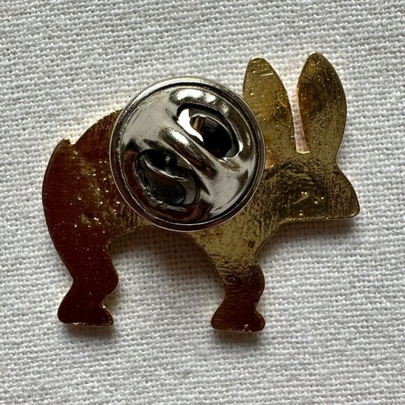 Navajo Southwest Gold Rabbit Pin - Picture 4 of 10